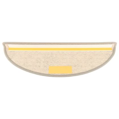 Самозалепващи стелки за стълби сизал 15 бр 56x17x3 см сребристи