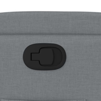 Изправящ реклайнер стол, светлосив, текстил