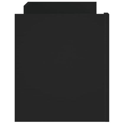 ТB шкаф, черен, 100x35x40 см, инженерно дърво