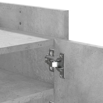 ТB шкаф, сив, 100x35x40 см, инженерно дърво