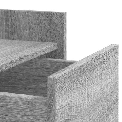 Нощно шкафче, сив сонома, 45x50x65 см, инженерно дърво