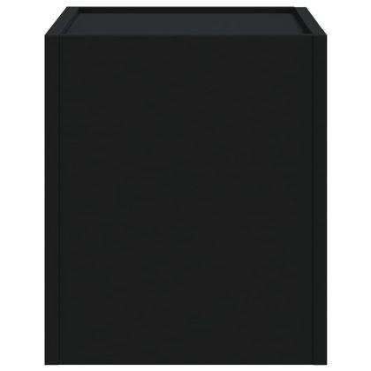 Нощни шкафчета за стенен монтаж, 2 бр, черни, 45x30x35 см