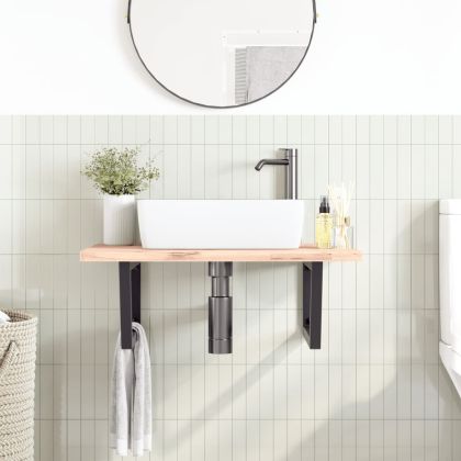 Рафтови скоби за мивка, 2 бр, черен, трапецовидни, стомана