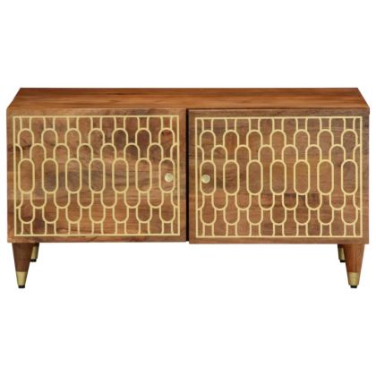 Кафе маса, 80x50x40 см, мангово дърво масив