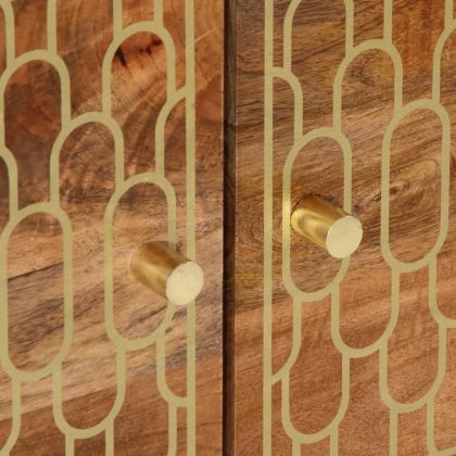 Кафе маса, 80x50x40 см, мангово дърво масив