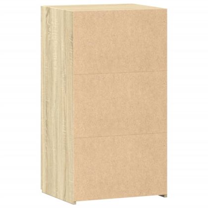 Сайдборд, дъб сонома, 50x42,5x93 см, инженерно дърво