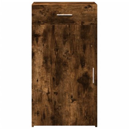 Сайдборд, опушен дъб, 50x42,5x93 см, инженерно дърво