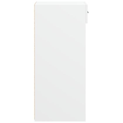 Бюфет, бял, 40x42,5x93 см, инженерно дърво