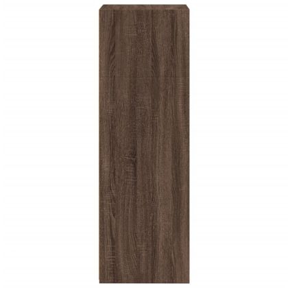 Висок шкаф, кафяв дъб, 50x41x124 см, инженерно дърво