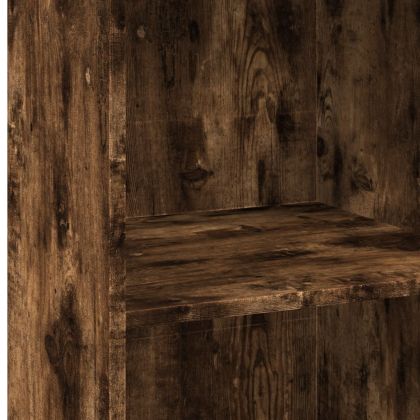 Висок шкаф, опушен дъб, 50x41x124 см, инженерно дърво