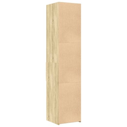 Висок шкаф, сонома дъб, 40x42,5x185 см, инженерно дърво