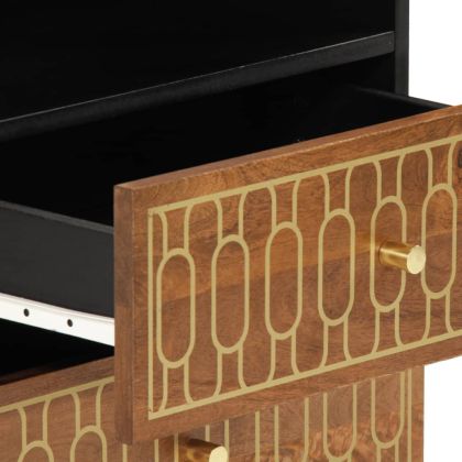 Нощно шкафче 50x33x62 см мангово дърво масив