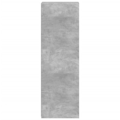 Висок шкаф, бетонно сив, 30x41x124 см, инженерно дърво