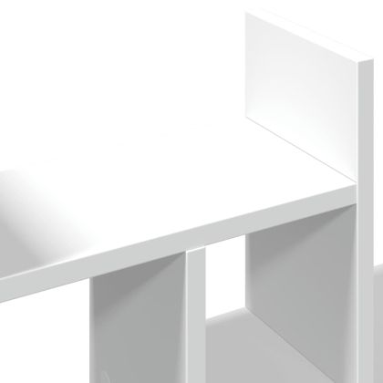 Органайзер за бюро, бял, 34,5x15,5x35,5 см, инженерно дърво