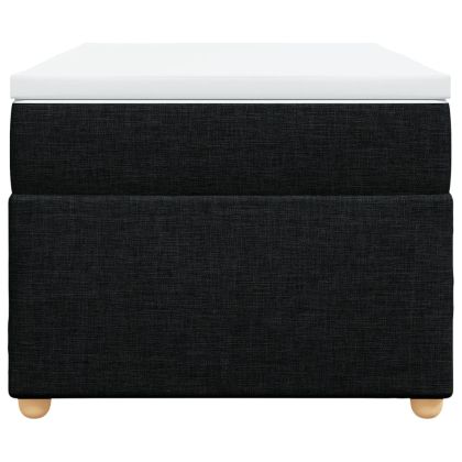 Боксспринг легло с матрак, черна, 90x190 см, плат