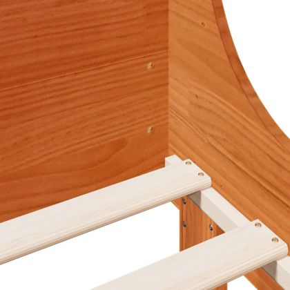 Рамка за легло без матрак, восъчнокафяв, 160x200 см, бор масив