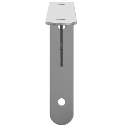 Скоби за рафт 4 бр 20x2,5x14 см сребрист неръждаема стомана