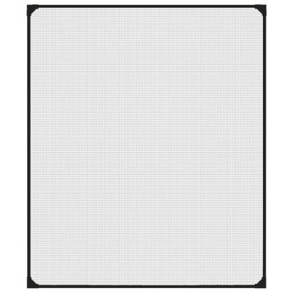 Магнитна мрежа против насекоми за прозорци, антрацит, 100x120см
