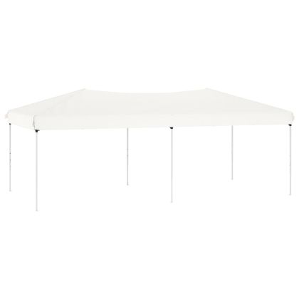 Сгъваема парти палатка, бяла, 3x6 м