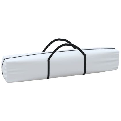 Сгъваема парти палатка със странични стени, бяла, 3x6 м