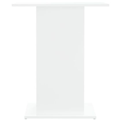 Поставка за аквариум, бяла, 60,5x36x72,5 см, инженерно дърво