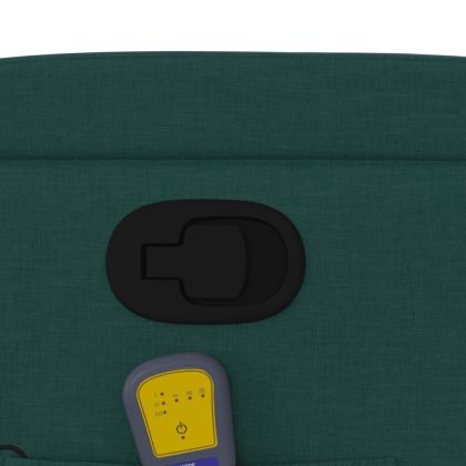 Изправящ масажен наклоняем стол, тъмнозелен, текстил