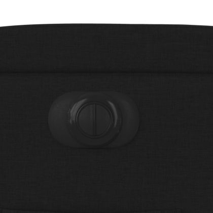 Електрически стол реклайнер, черен, текстил