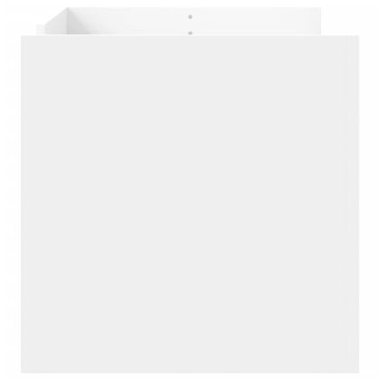 Кафе маса, бяла, 100x50x50 см, инженерно дърво