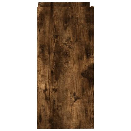 Сайдборд, опушен дъб, 45x35x75 см, инженерно дърво