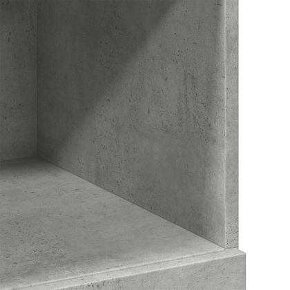 Висок шкаф, бетонно сив, 80x42,5x124 см, инженерно дърво