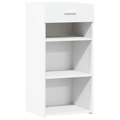 Бюфет, бял, 45x42,5x93 см, инженерно дърво