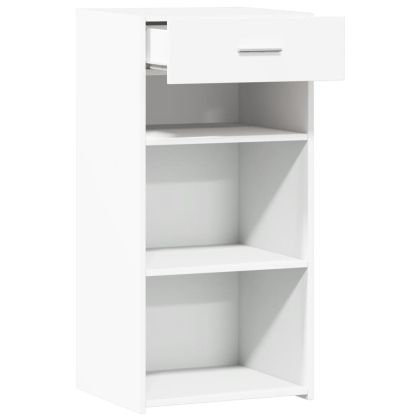 Бюфет, бял, 45x42,5x93 см, инженерно дърво