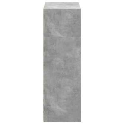 Висок шкаф, бетонно сив, 70x41x124 см, инженерно дърво