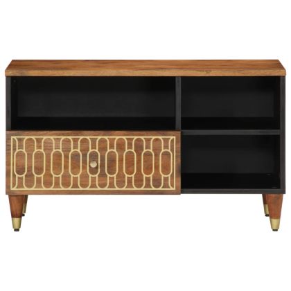 ТВ шкаф, 80x33x46 см, мангово дърво масив