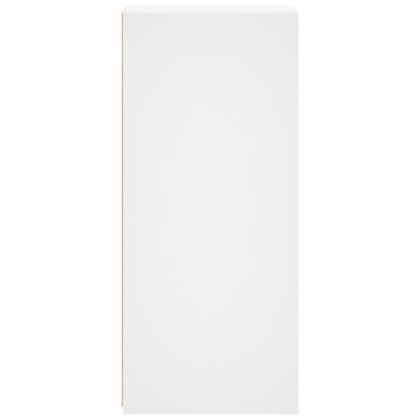 Бюфет, бял, 30x41x93 см, инженерно дърво