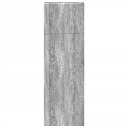 Висок шкаф, сив сонома, 30x41x124 см, инженерно дърво