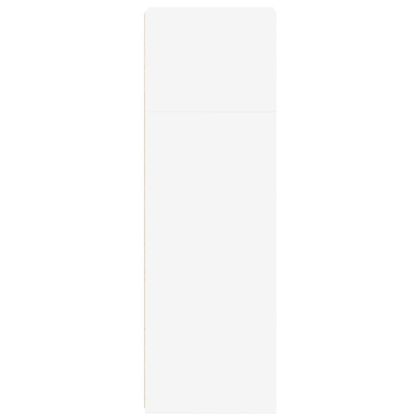 Висок шкаф, бял, 40x41x124 см, инженерно дърво