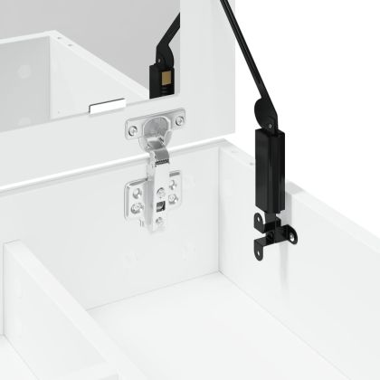 Тоалетка с огледало, бяла, 73x46,5x120 см