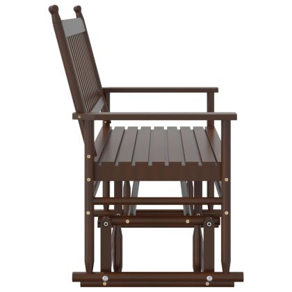 Пейка планер, кафява, 118x70x104,5 см, масивна дървесина топола