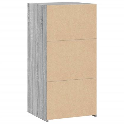 Сайдборд, сив сонома, 45x41x93 см, инженерно дърво