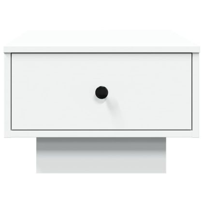 Кафе маса, бяла, 60x45x31 см, инженерно дърво