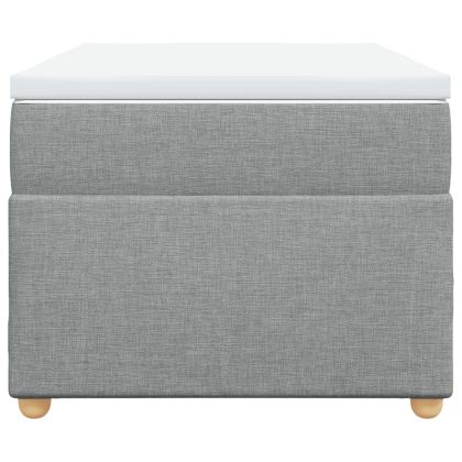 Боксспринг легло с матрак, светлосиво, 80x200 см, плат