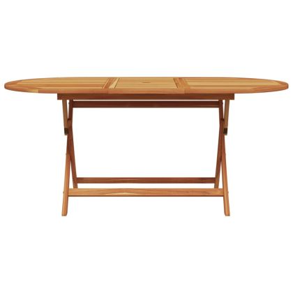 Градински трапезен комплект, 7 части, бежов, полиратан и масив