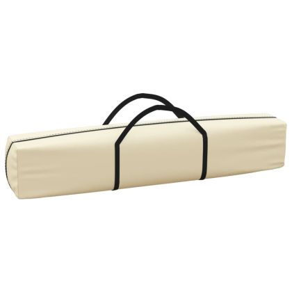 Сгъваема парти палатка със странични стени, кремава, 2x2 м