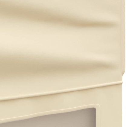 Сгъваема парти палатка със странични стени, кремава, 3x3 м