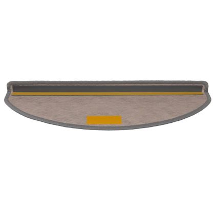 Стелки за стълби, сизалена визия, 15 бр, 65x21x4 см, платина