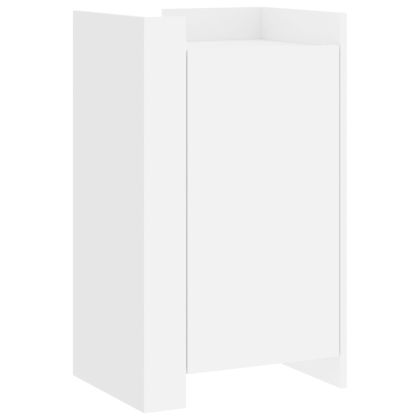 Бюфет, бял, 45x35x75 см, инженерно дърво