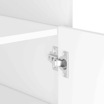 Бюфет, бял, 45x35x75 см, инженерно дърво