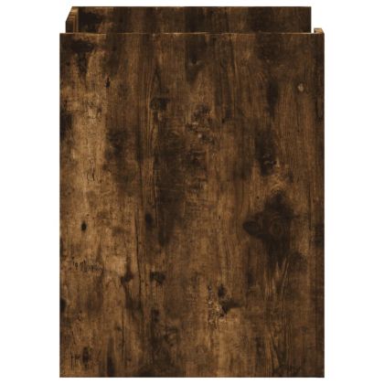 Нощно шкафче, опушен дъб, 45x50x65 см, инженерно дърво