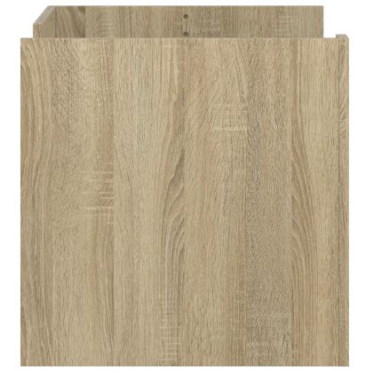 Кафе маса, дъб сонома, 80x50x50 см, инженерно дърво